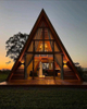 Triangular Steel A-Frame Scenic Area Landscape Resort Hotel Activity Room