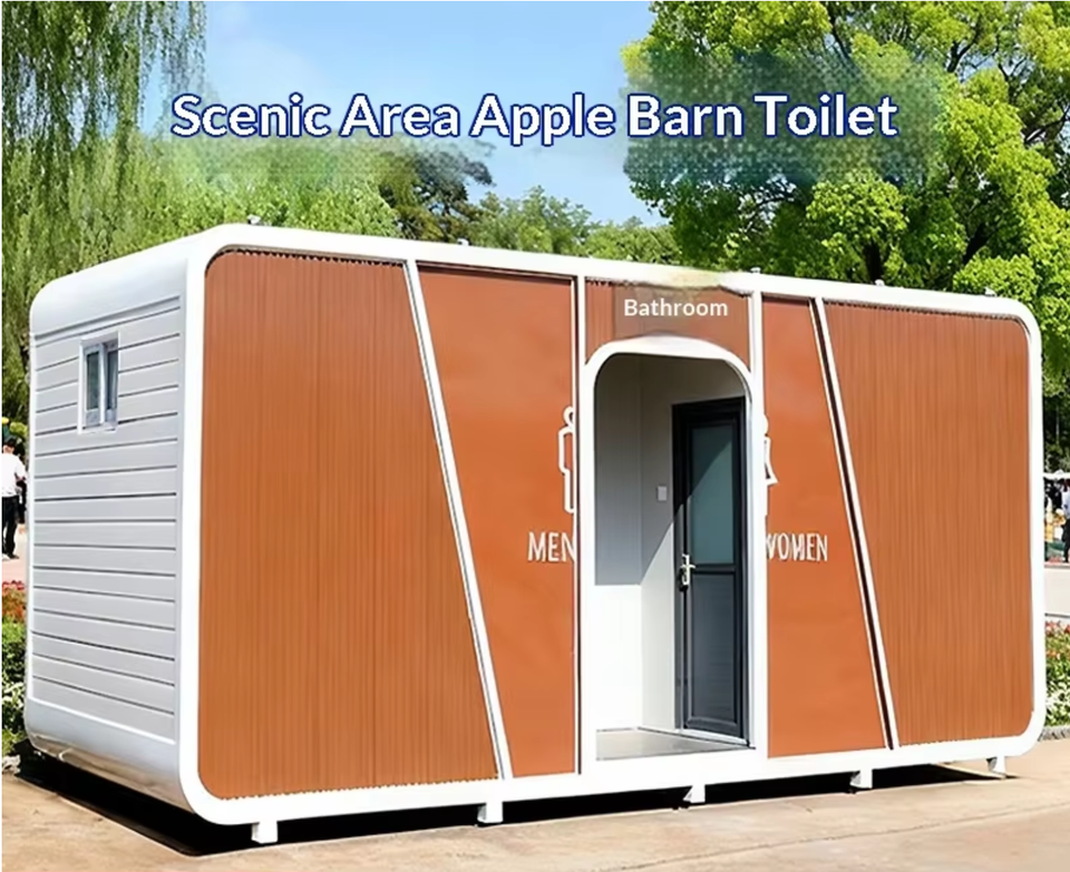 Scenic Area Park Luxury Metal Eco-Friendly Mobile Outdoor Floor Mounted Public Toilet for Men and Women