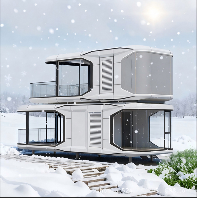 Luxury Double-Deck Space Capsule Home System Mobile Beach Hotel Homestay Container Houses Supermarket Office Building Steel Shop