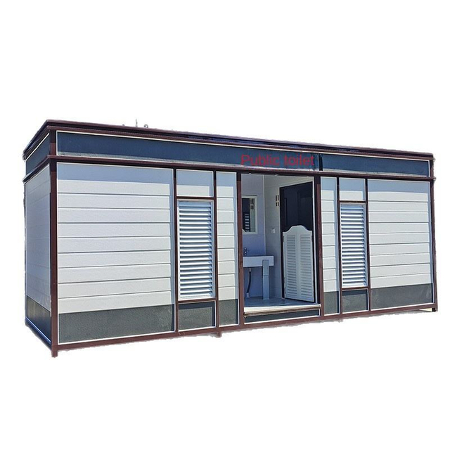 Eco-Friendly 40ft Steel Mobile Toilet for Scenic Spots Parks Schools Apartments Bathrooms Smart Outdoor Toilet for Bulk Purchase