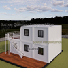 Dual-Deck Durable Steel Container for Residential Simple Office Scenic Area Living Integrated Package Box for House Double-Deck