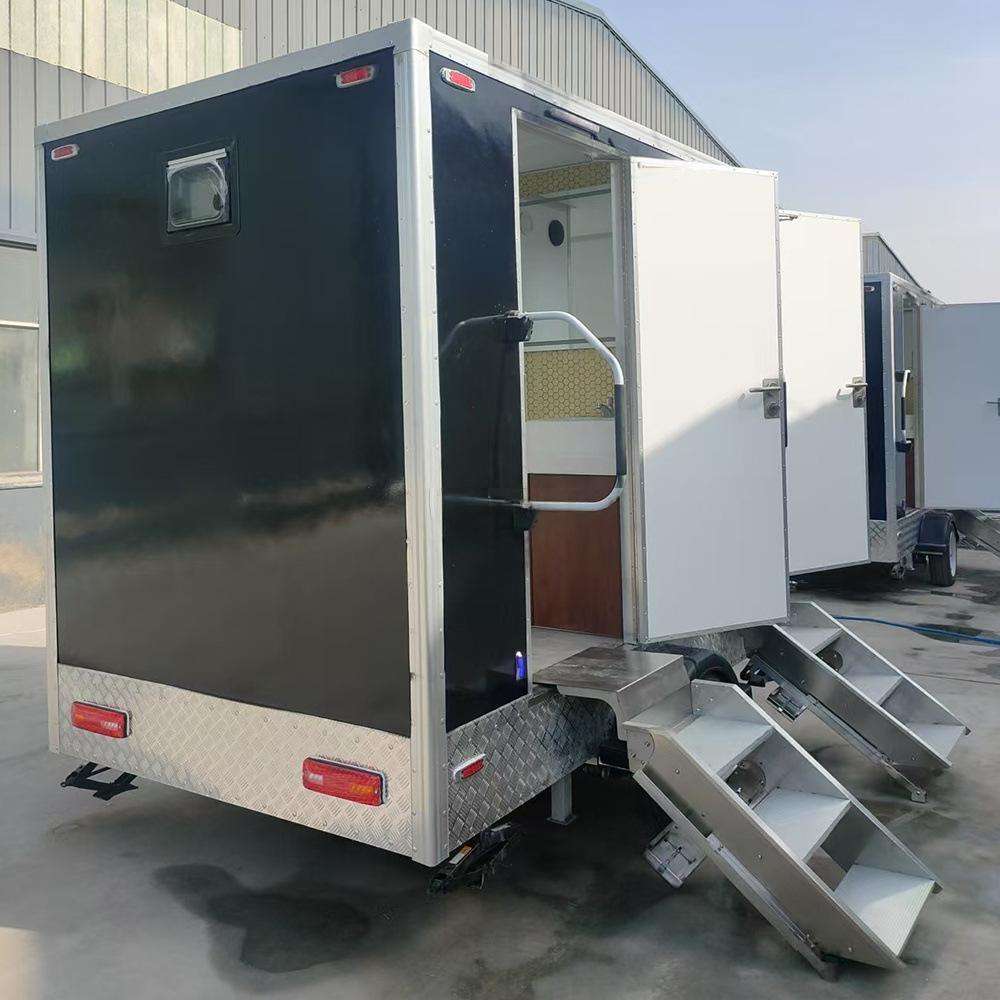 Custom Modern Steel Mobile Toilet Trailer for Outdoor Activities Luxury Environmental Protection Baby Diaper Table
