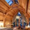 Creative Cultural Tourism Boat Houses & Wooden Houses for Garden Hotels Resort Villas Made of Solid Pine Wood