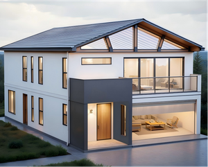 Factory‑prefabricated Double Storey modular Elegant Modular house with precast reinforced concrete walls and light‑steel roof