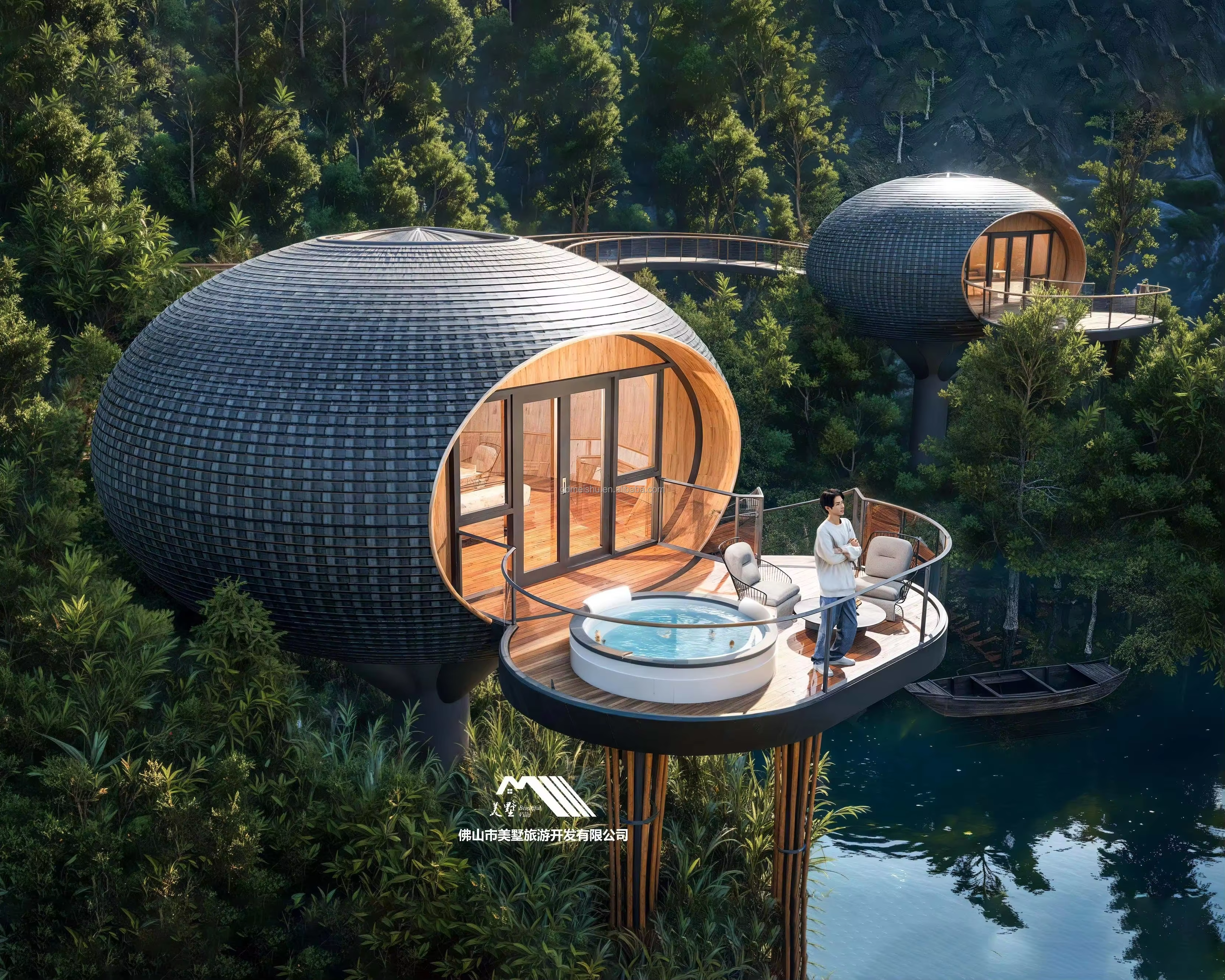 Aluminum Cladding Luxury Light Steel Villa