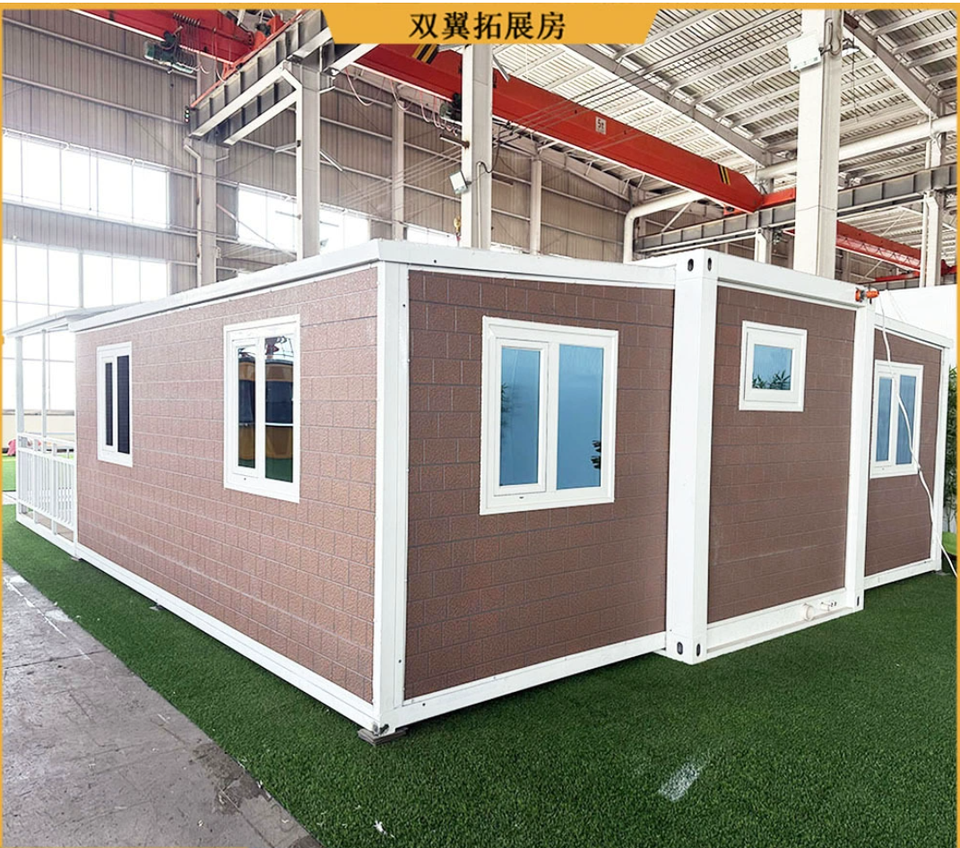 Dual-Wing Integrated Residential Container House Mobile Dormitory Board Accommodation for Construction Site Steel Office Hotel