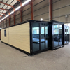 Triple-In-One Expandable Folding Container House Factory-Supplied for Office Use Double-Wing Deployable Container Office Unit