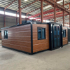 Triple-In-One Expandable Folding Steel Container House Factory-Supplied Modern Villa Use Double-Wing Deployable Container Office