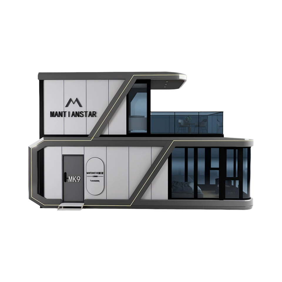Mobile Luxury Capsule House Steel-Structure Container House Aluminum Alloy Tempered Glass Low-E (Modern Design Customizable