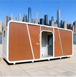Scenic Area Park Luxury Metal Eco-Friendly Mobile Outdoor Floor Mounted Public Toilet for Men and Women