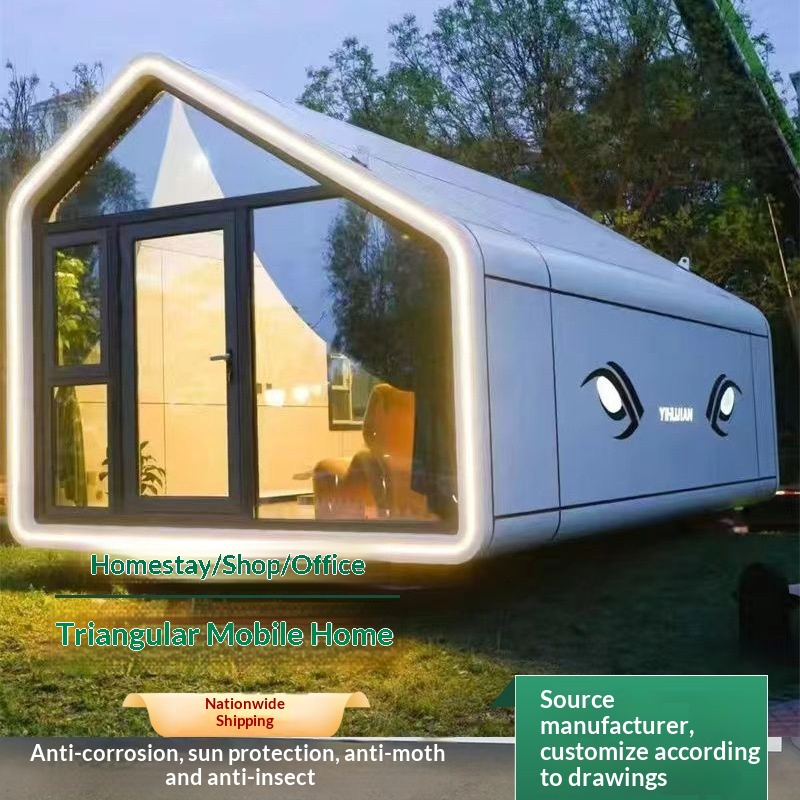Outdoor Triangle Chalet Modular Creative Internet Celebratory Villa Landscape Homestay Space Capsule Mobile Room Hotel Office