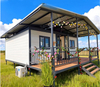 Double Wing Expansion Steel Folding Box with Eaves Terrace Prefabricated Container Building for Hotel Use Modern Design