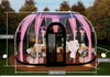 360 Panoramic Transparent Steel Spherical Tent Mobile Starry Sky Room for Hotels Outdoor Camping Homestays
