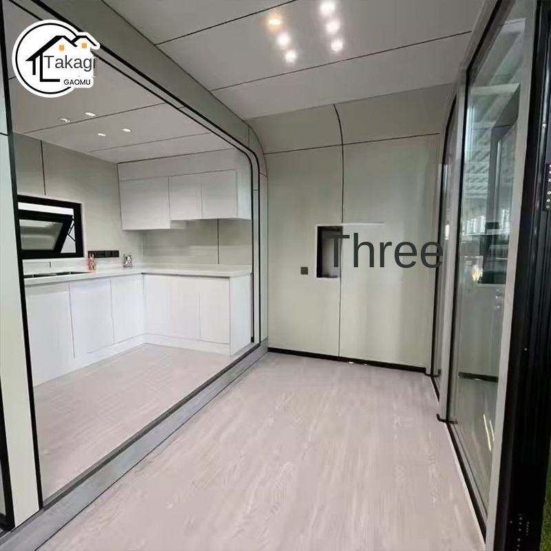 Luxury Exterior Modular Prefabricated Apple Cabin Container House Sandwich Panel for Office Hotel