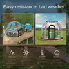 Transparent 360-Degree PC Star Tent Rainproof Thermal Insulation Outdoor Sunshine Green Prefab Restaurant Bubble House
