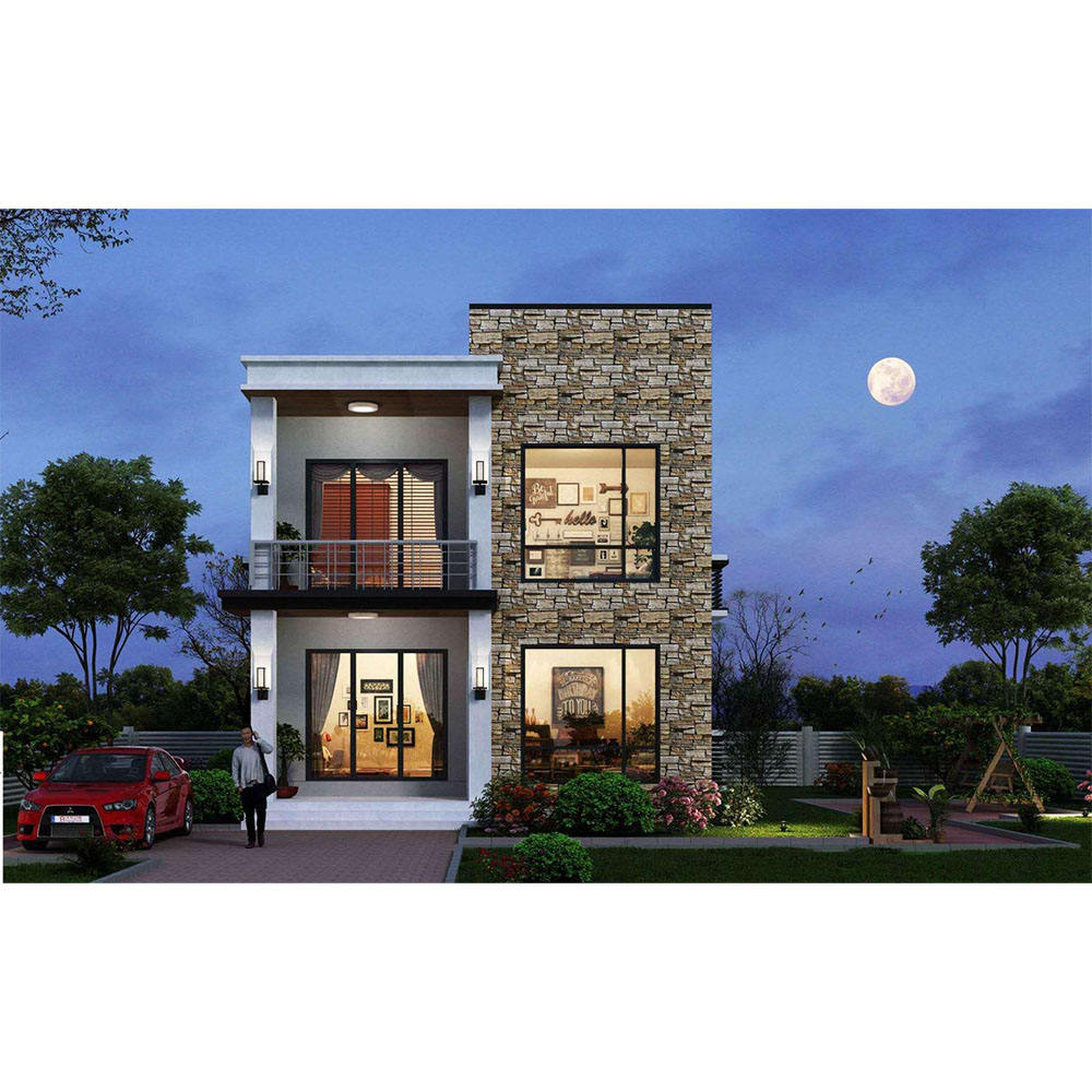 Beautiful Modern Light Steel Frame Design Prefabricated Luxury Villa House