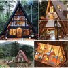 Wooden A-Frame Cabin
