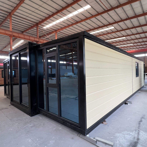Triple-In-One Expandable Folding Container House Factory-Supplied for Office Use Double-Wing Deployable Container Office Unit
