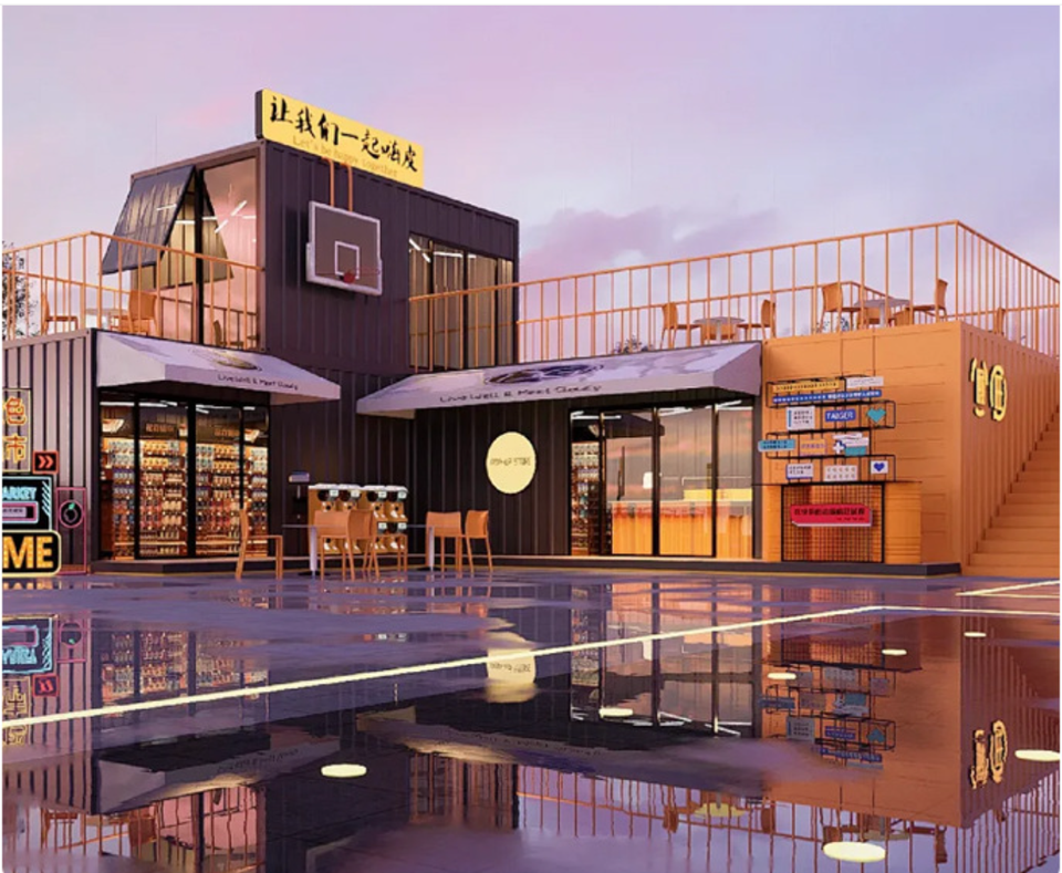 Movable Modern Breathable Board House Hotel Homestay Steel Structure Container House Residential Corrugated Box Villa