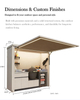 Modern Stainless Steel Kitchen Cabinet for Outdoor Furniture with Shed for Guesthouse