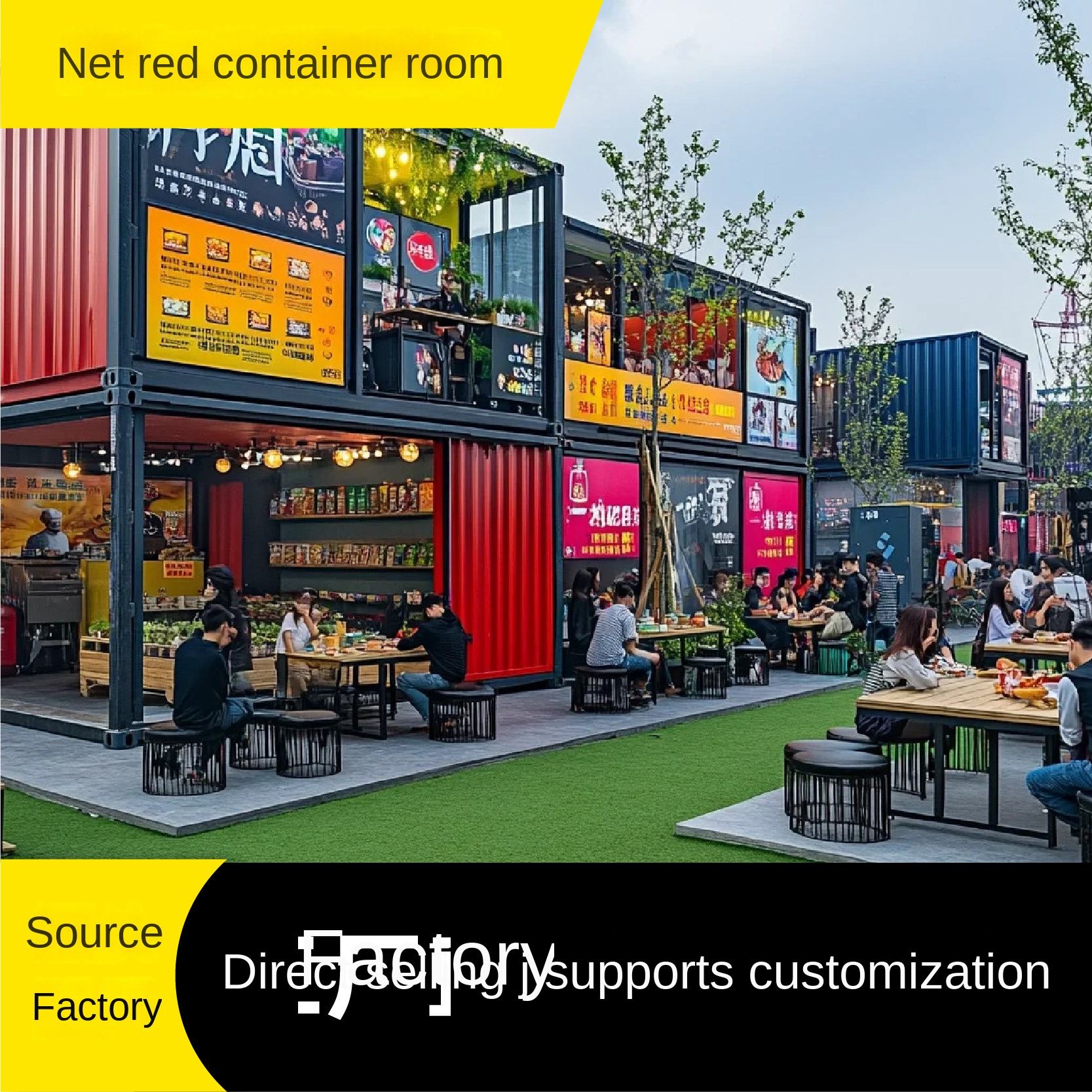Modern Design Creative Containers Stainless Steel Frame Steel Material Horizontal Opening Fixed Style Glass Door