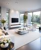 3 Bedrooms Flat Roof Residential Modern Light Steel Gauge Frame Prefabricated Houses Luxury Villas Ready to Quick Install