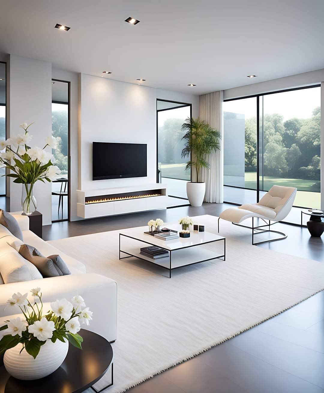 3 Bedrooms Flat Roof Residential Modern Light Steel Gauge Frame Prefabricated Houses Luxury Villas Ready to Quick Install