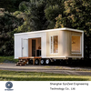 Trailer House with Prefabricated Insulated 20ft House Kit Tiny Wheels Mobile Trailer Log Cabin Kits Prefab Home