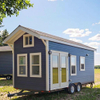 Prefab Cabin Travel Camper Tiny Home Caravan Trailer House on Wheels for Sale