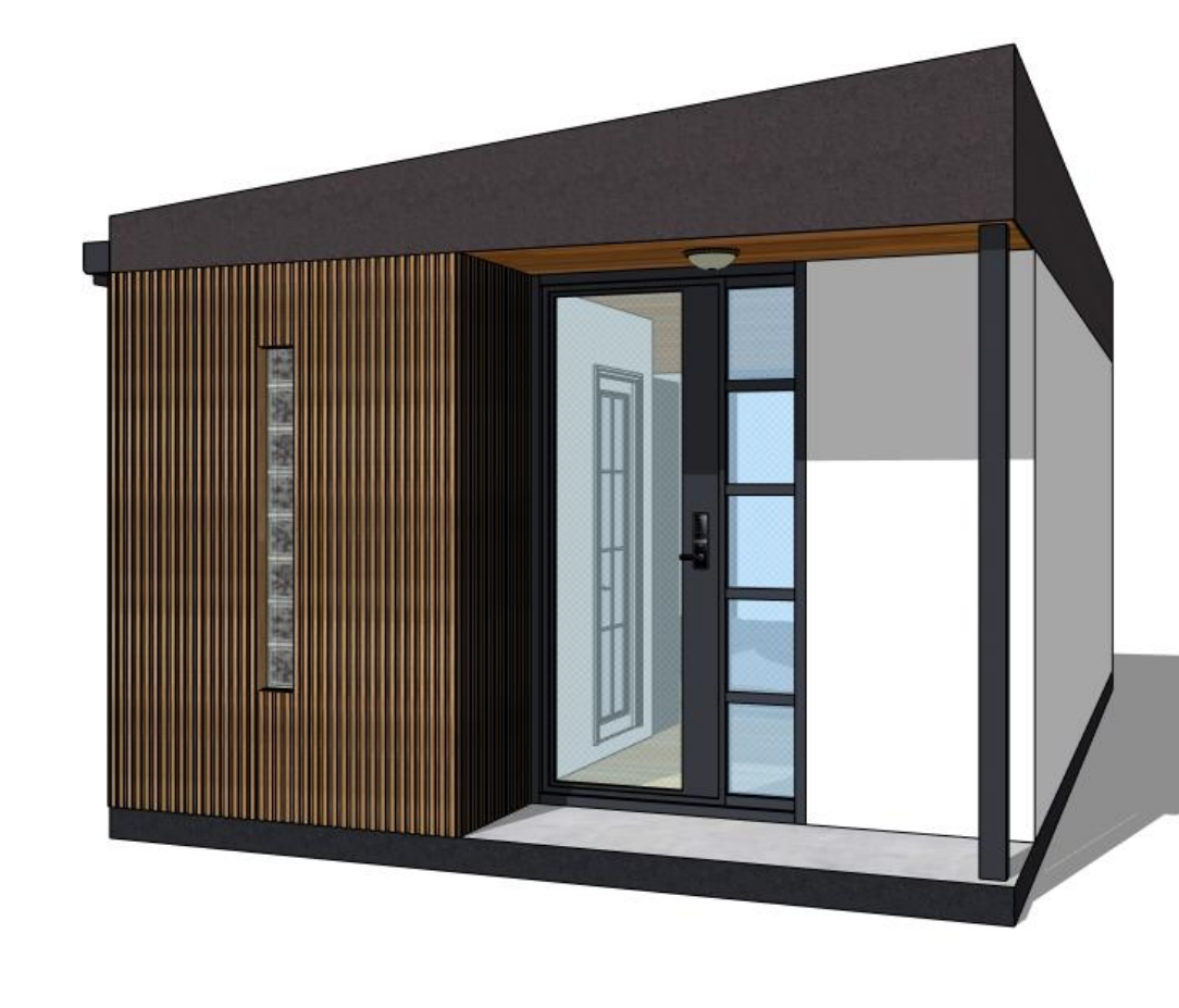 Factory‑prefabricated modular Elegant Modular house with precast reinforced concrete walls and wooden roof