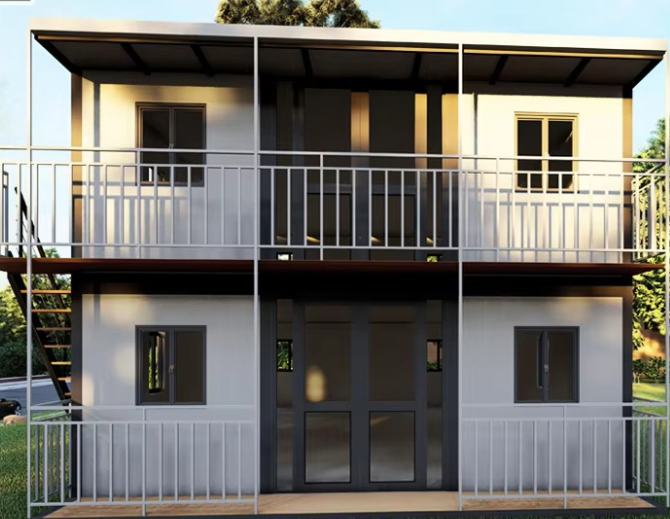 Free Layout Modular Integrated House Mobile Villa Steel Splicing Design with Sandwich Panel for Hotel or Outdoor Use