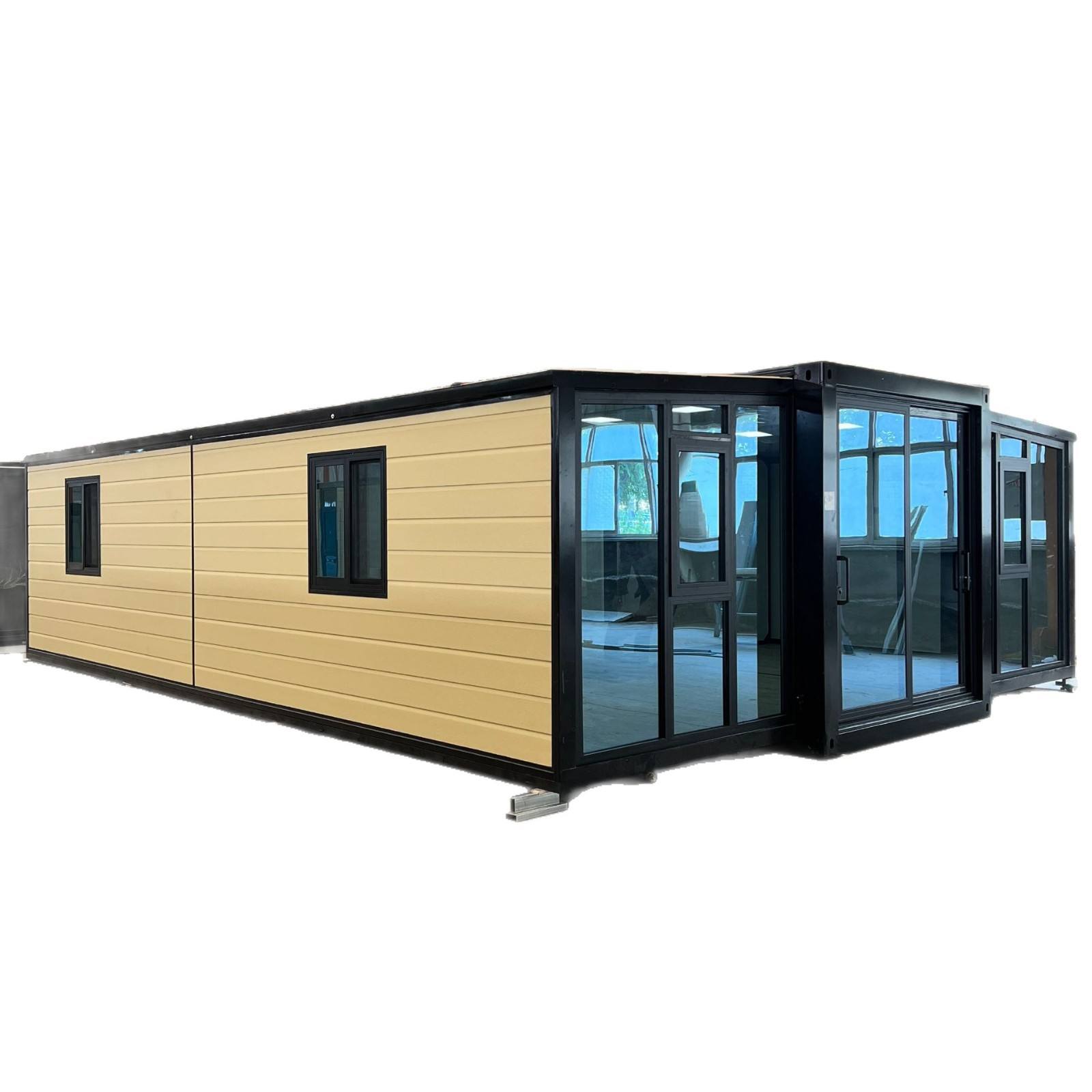 Triple-In-One Expandable Folding Container House Factory-Supplied for Office Use Double-Wing Deployable Container Office Unit