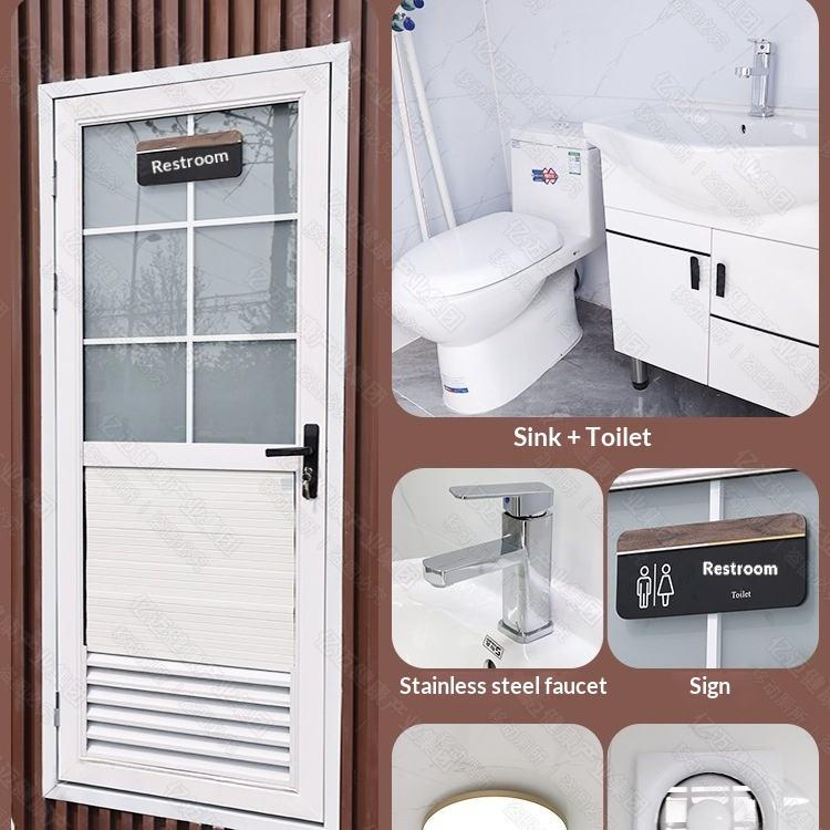 Steel Mobile Environmental Protection Public Toilet for Apple Warehouse and Scenic Area Integrated Temporary Use