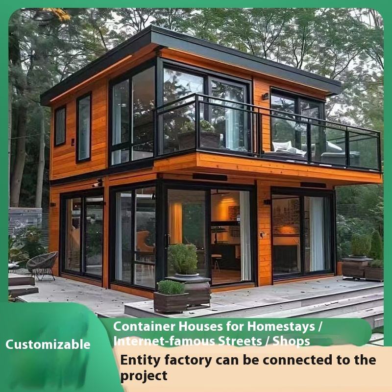 Commercial Mobile Container House for Hotel Office Exhibition Hall Scenic Pedestrian Street Container Park Mobile Street Shops