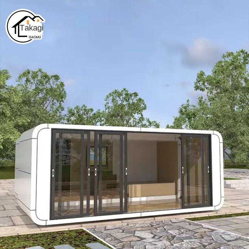 Luxury Exterior Modular Prefabricated Apple Cabin Container House Sandwich Panel for Office Hotel