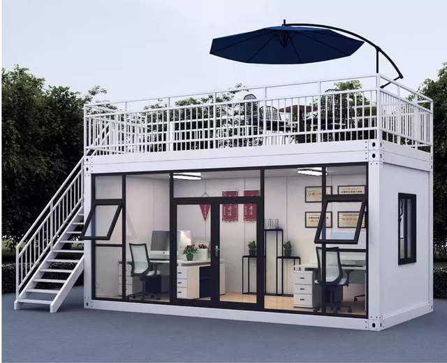 Residential Container Mobile Room Fast LCL Export Trade Simple Activity Board Equipment Flat Pack Steel House Office Building