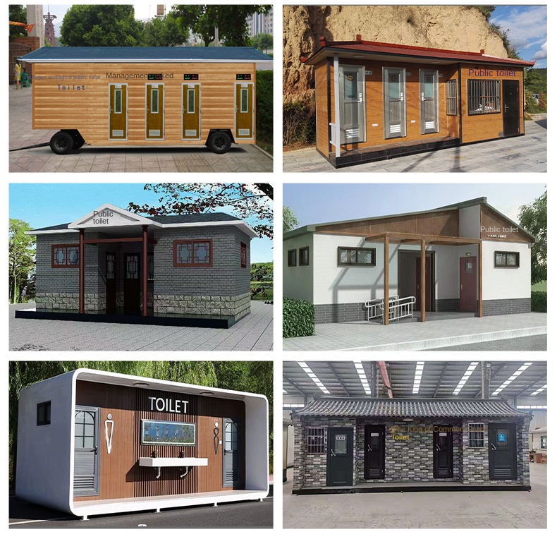 Customized Environmental Protection Plastic Trailer Mobile Outdoor Scenic Public Toilet Rental