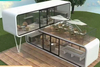Double Apple Pod Prefab Houses Eco-Friendly Lightweight Capsule Hotel Room Waterproof and Safe Sleeping for Parks Courtyards