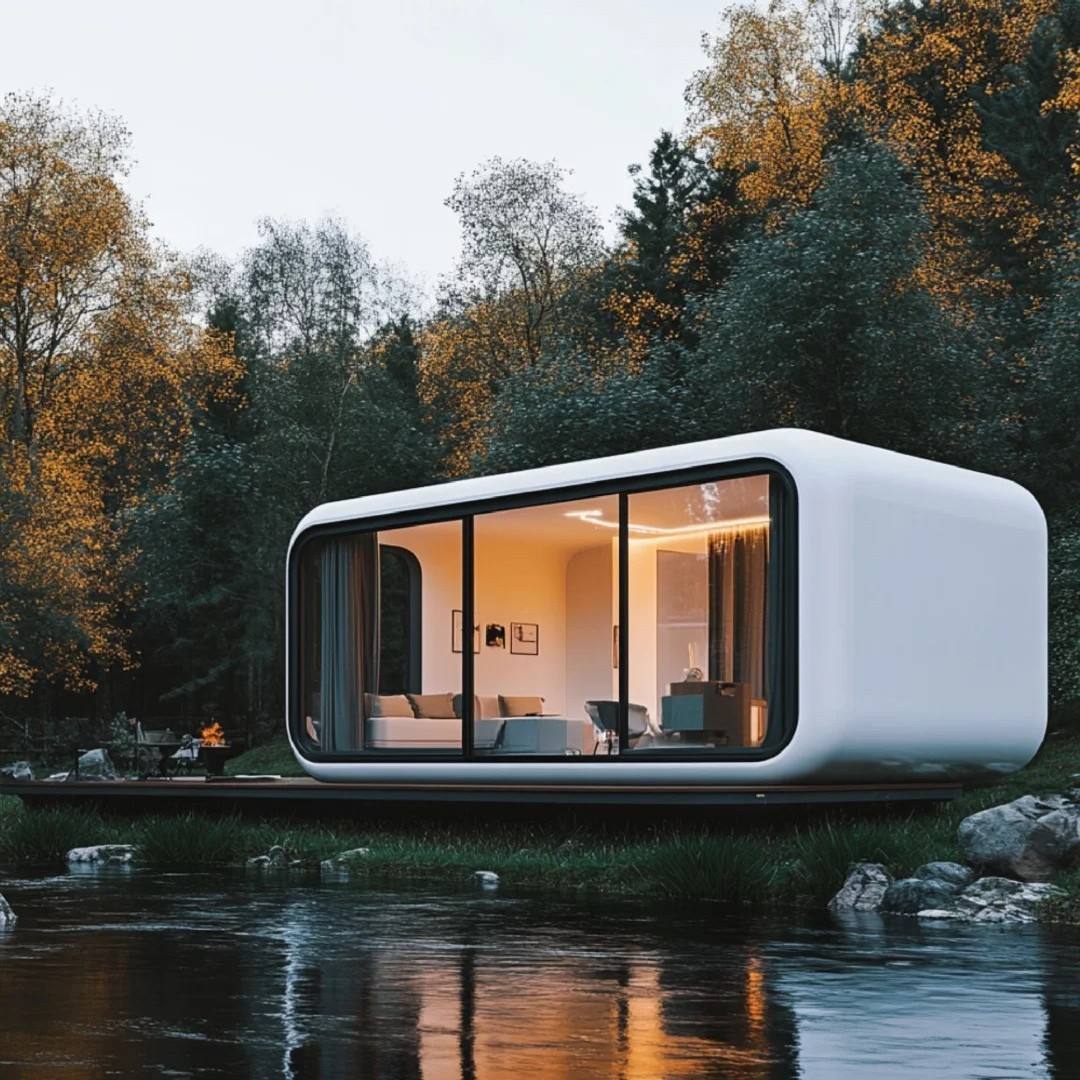 Apple Cabin Modern Breathable Square Single-layer Steel Structure Container Material Apartment House Outdoor Mobile Scenic Area