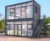 Residential Container Mobile Room Fast LCL Export Trade Simple Activity Board Equipment Flat Pack Steel House Office Building