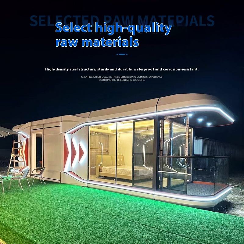 Gypsophila Space Capsule Container Room Creative Atmosphere Mobile Room Capsule House, Commercial Space, Airship Pod