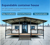 Double Wing Expandable Container House 20ft 40ft, Foldable Prefab House with Fast Installation Direct
