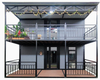 Two-story Double-wing Expandable Modular Integrated House Mobile Villa Steel Structure Splicing Design Sandwich Panel Waterproof