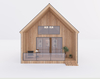Prefabricated Modern Garden Building, Mini Tiny House, Light Steel Villa, Luxury Style With Kitchen and Bathroom.