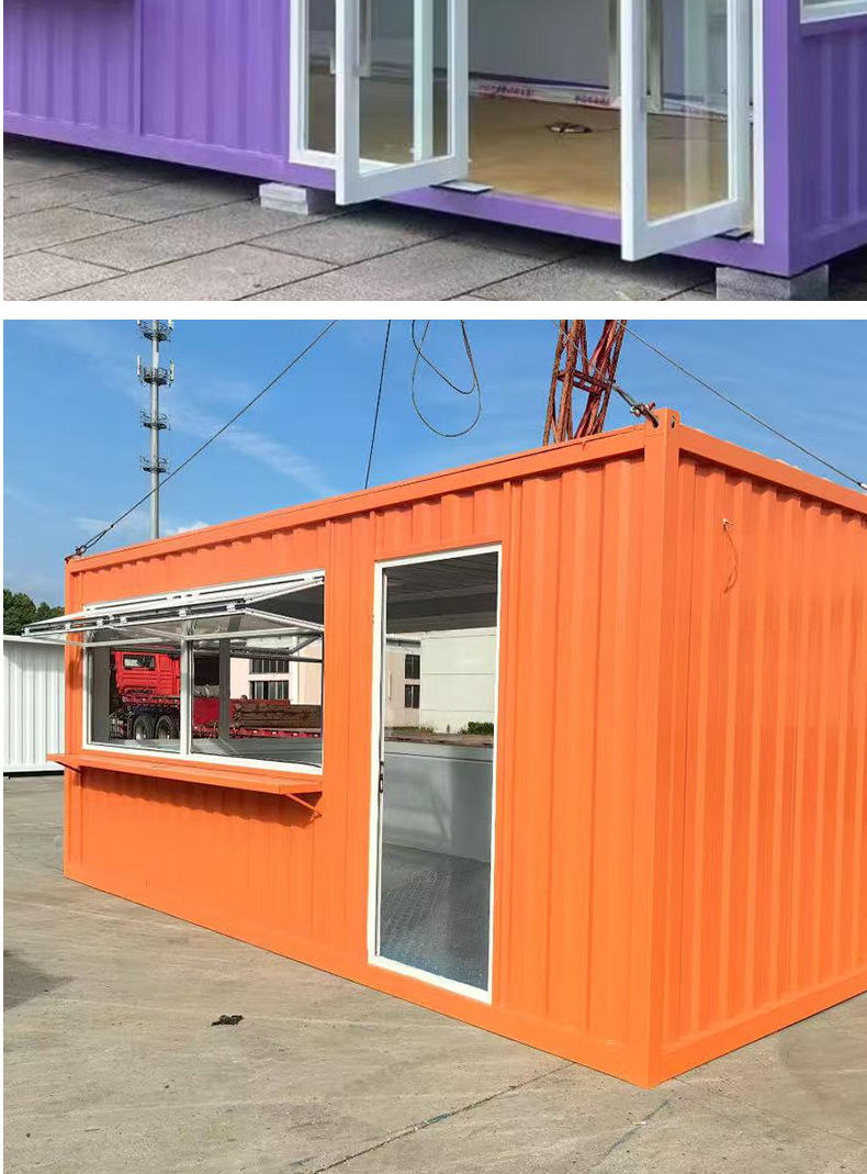 Steel Folding Corrugated Container House Simple Mobile Residence Office for Outdoor Use Integrated Outdoor Flat Pack Container