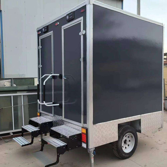 Custom Modern Steel Mobile Toilet Trailer for Outdoor Activities Luxury Environmental Protection Baby Diaper Table