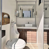 Custom Modern Steel Double White Toilet Trailer Environmental Protection Mobile Outdoor House Toilet