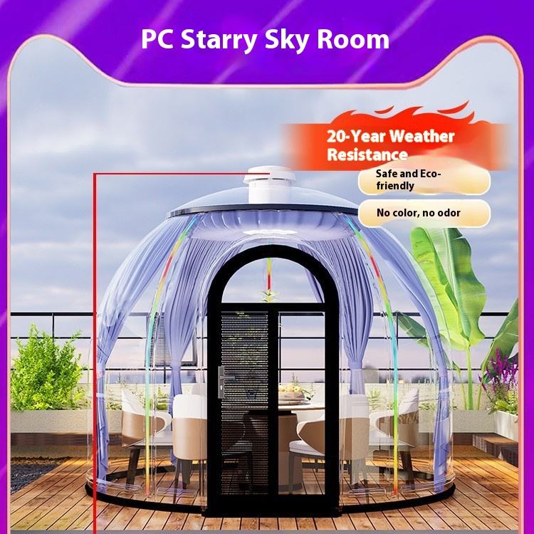 360&deg; Panoramic Transparent Tent for Mobile Spherical Starry Sky Room Homestays for Outdoor Park Restaurants Scenic Areas Camping