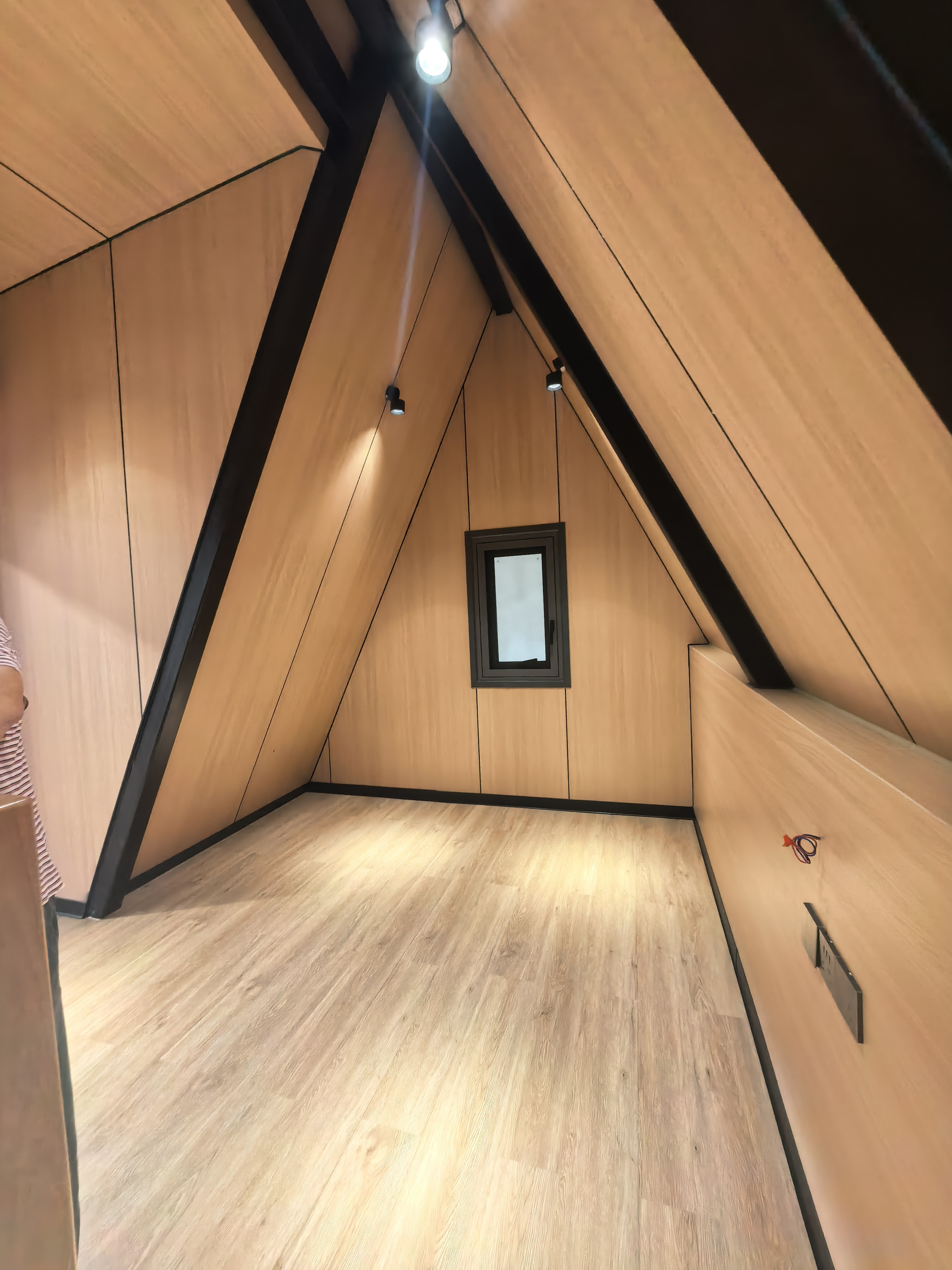 Triangle Roof House with Terrace