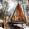 Premium Prefab Villa Eco Friendly Wooden Structure Triangular House
